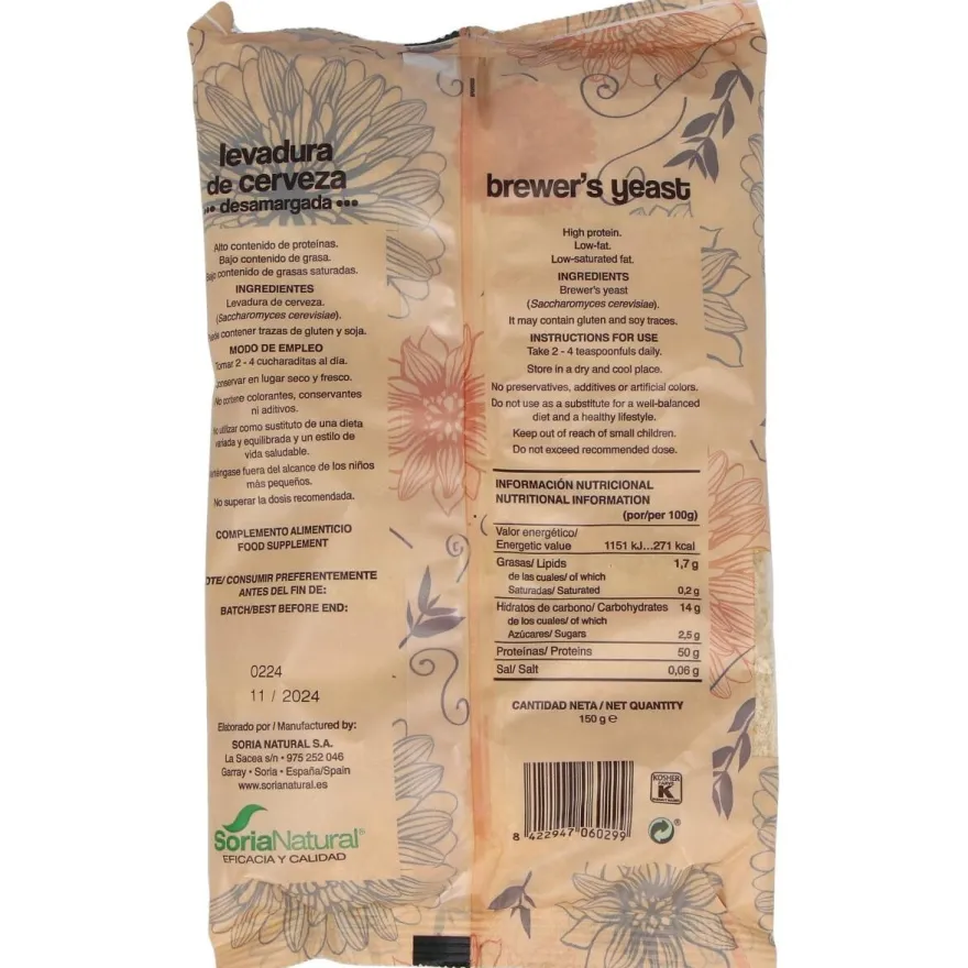 Soria Natural Levadura De Cerveza Bolsa 150G