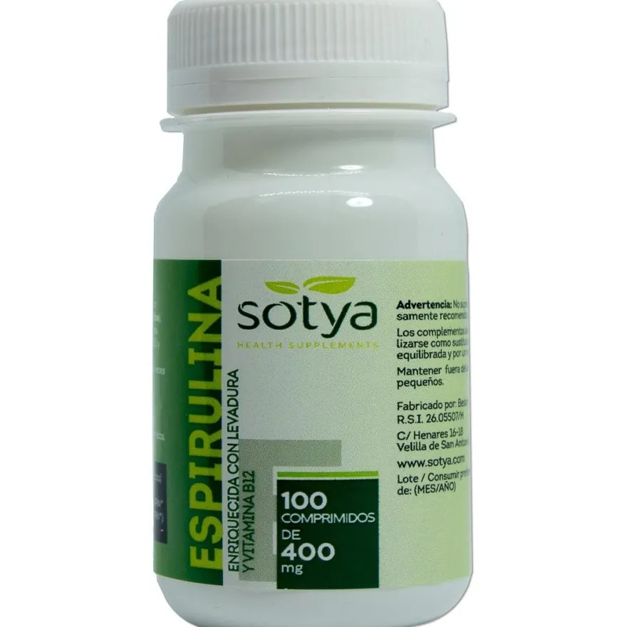 Sotya Espirulina 100 Comprimidos De 400Mg