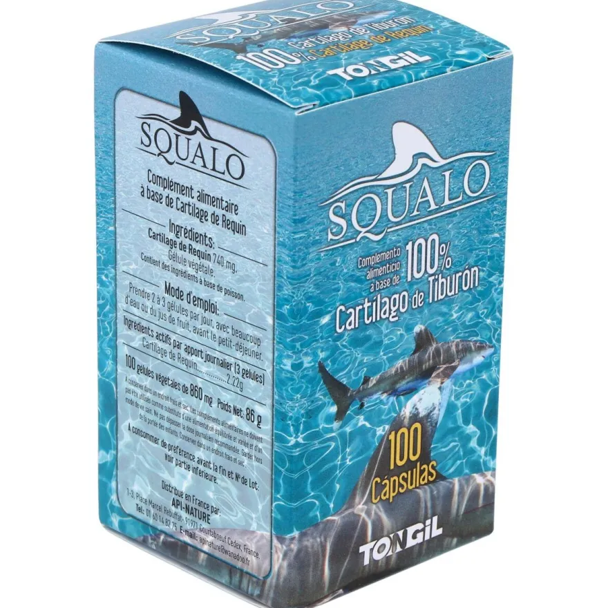 Squalo Cartilago De Tiburon Puro 750Mg. 100Cap.