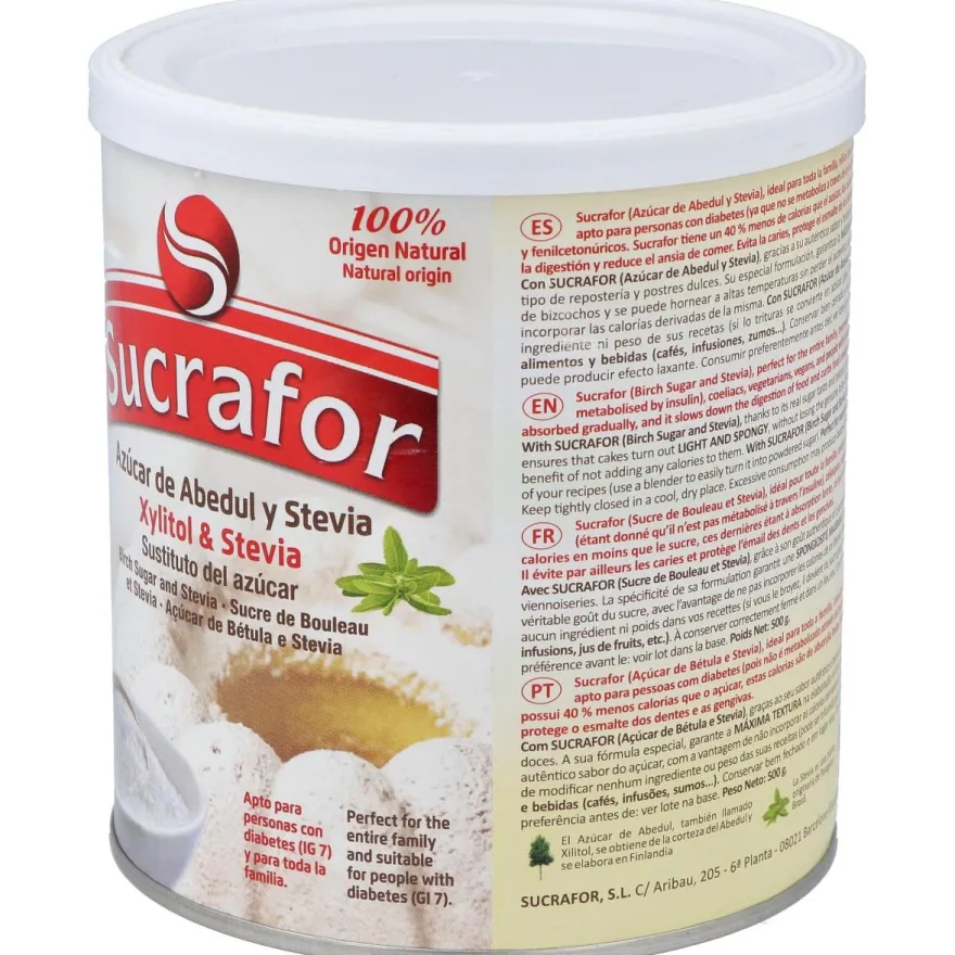 Sucrafor (Azucar De Abedul Y Stevia) 500Gr 2