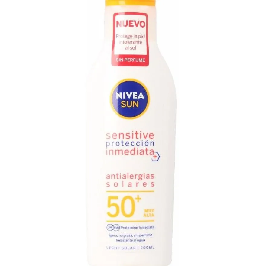 Sun Antialergias Solares Sensitive spf50+ Leche 200 ml - Nivea