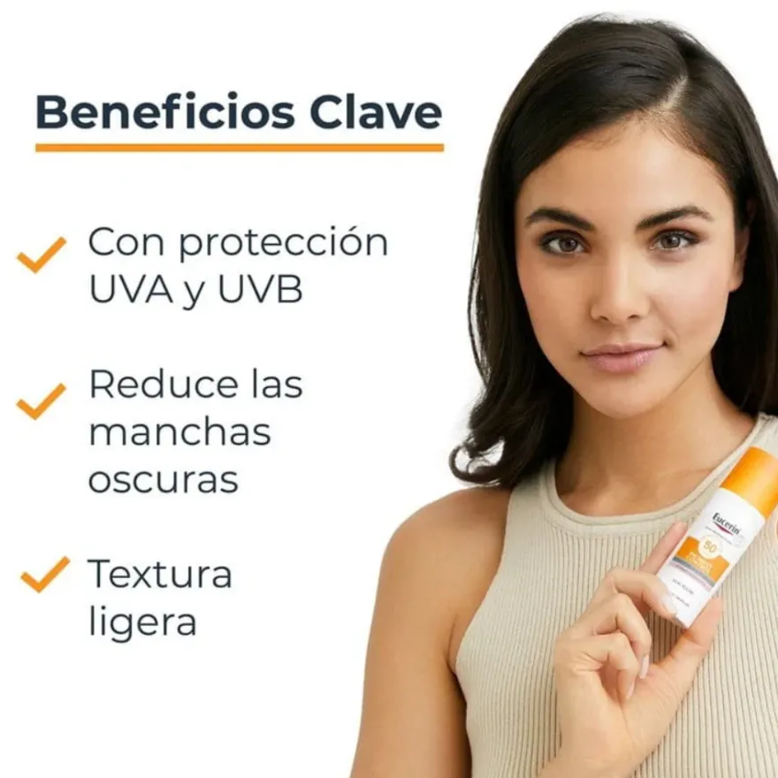 Sun Face Pigment Control Fluido FPS50+, 50 ml. - Eucerin