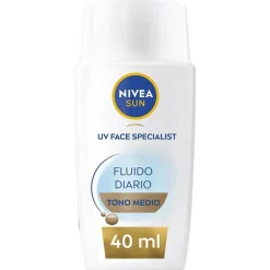 Sun Fluido Diario Protección Facial Spf50+ Tono Medio 40 Ml