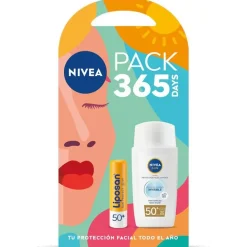Sun Fluido Invisible Diario spf50 + Liposan spf50 Pack 2 Pz - Nivea