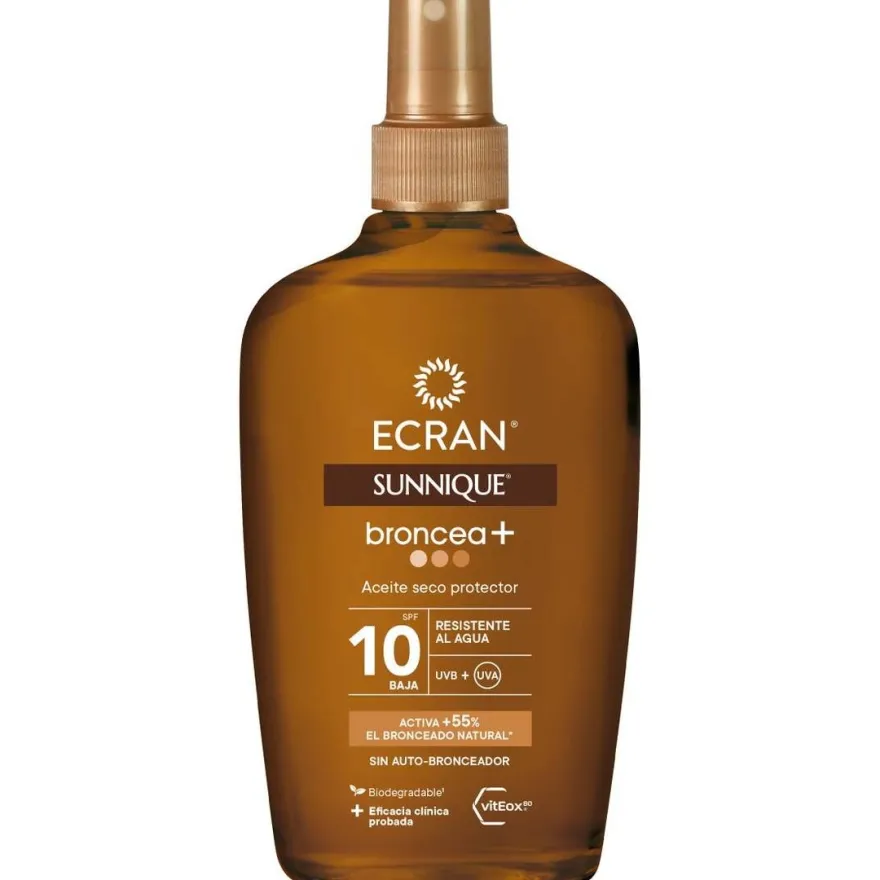 Sunnique Broncea+ Aceite Vapo Spf10 200 ml - Ecran
