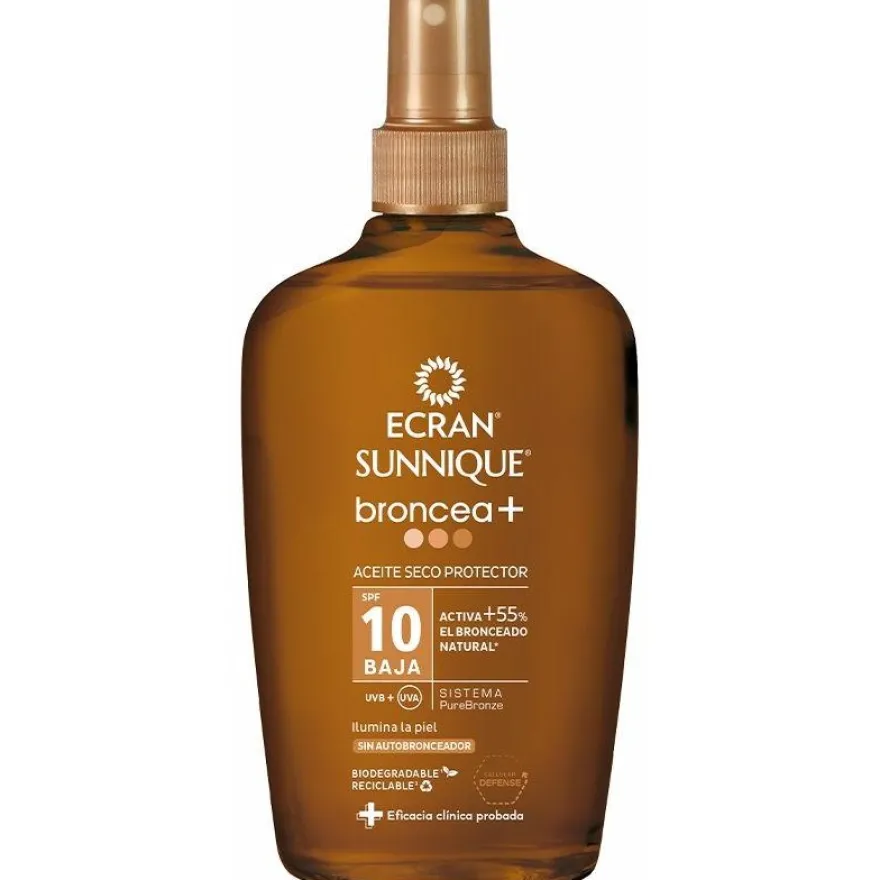 Sunnique Broncea+ Aceite Vapo Spf10 200 ml - Ecran