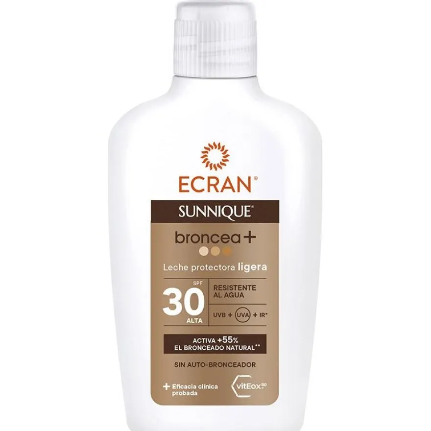 Sunnique Broncea+ Leche spf30 200 ml - Ecran