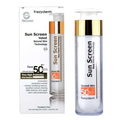 Sun Screen Velvet SPF 50+ Second Skin Technology, 50 ml. - Frezyderm