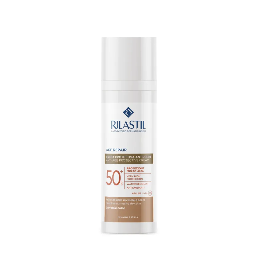 Sun System Age Repair SPF 50+ Color, 40 ml. - Rilastil