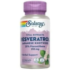 Super Resveratrol 250mg 30cáps - Solaray
