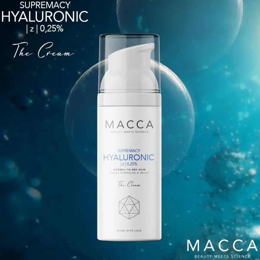 Supremacy Hyaluronic Z 025% Cream Normal To Dry Skin 50ml - Macca