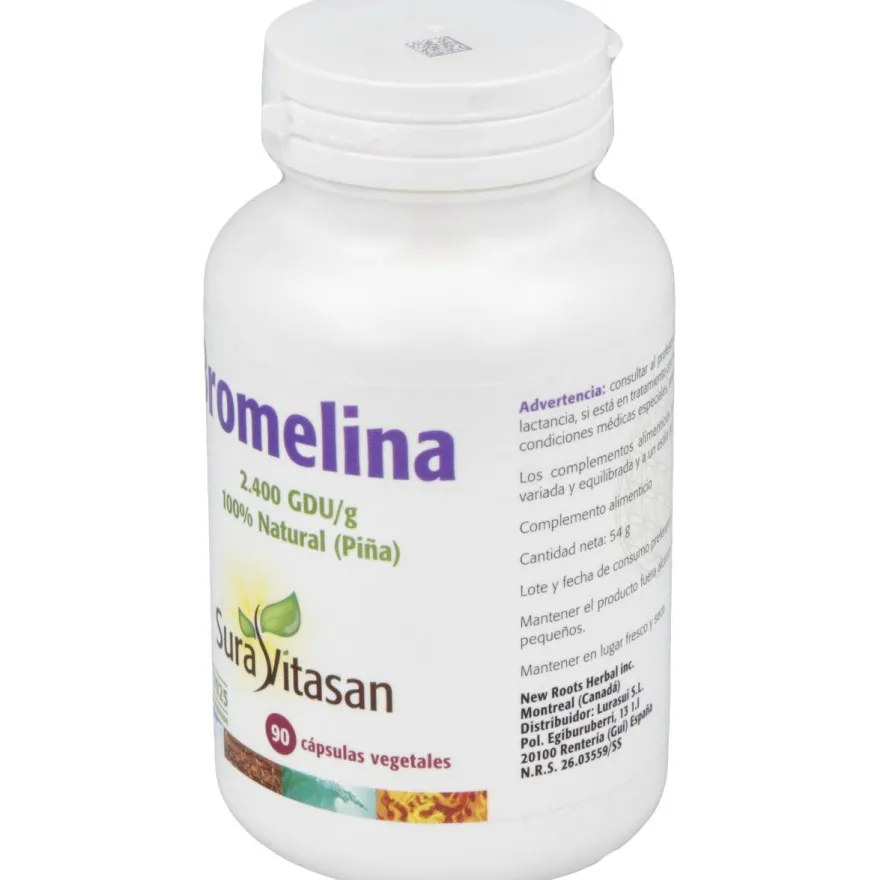 Sura Vitasan Bromelina 2.400 500 Mg. 90 Cápsulas