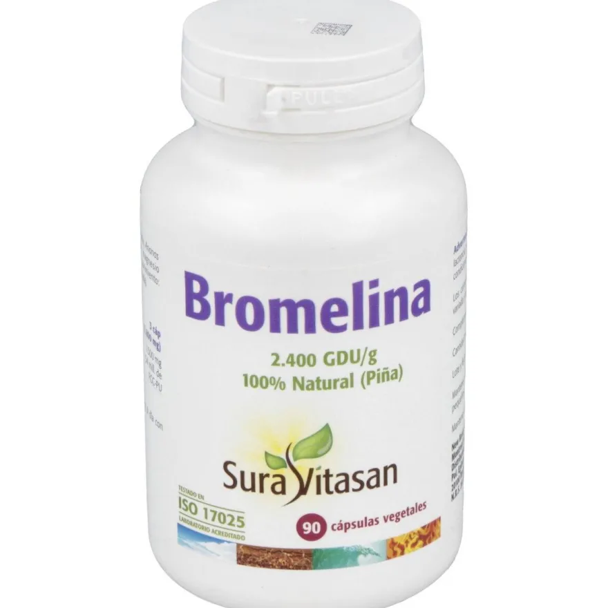 Sura Vitasan Bromelina 2.400 500 Mg. 90 Cápsulas