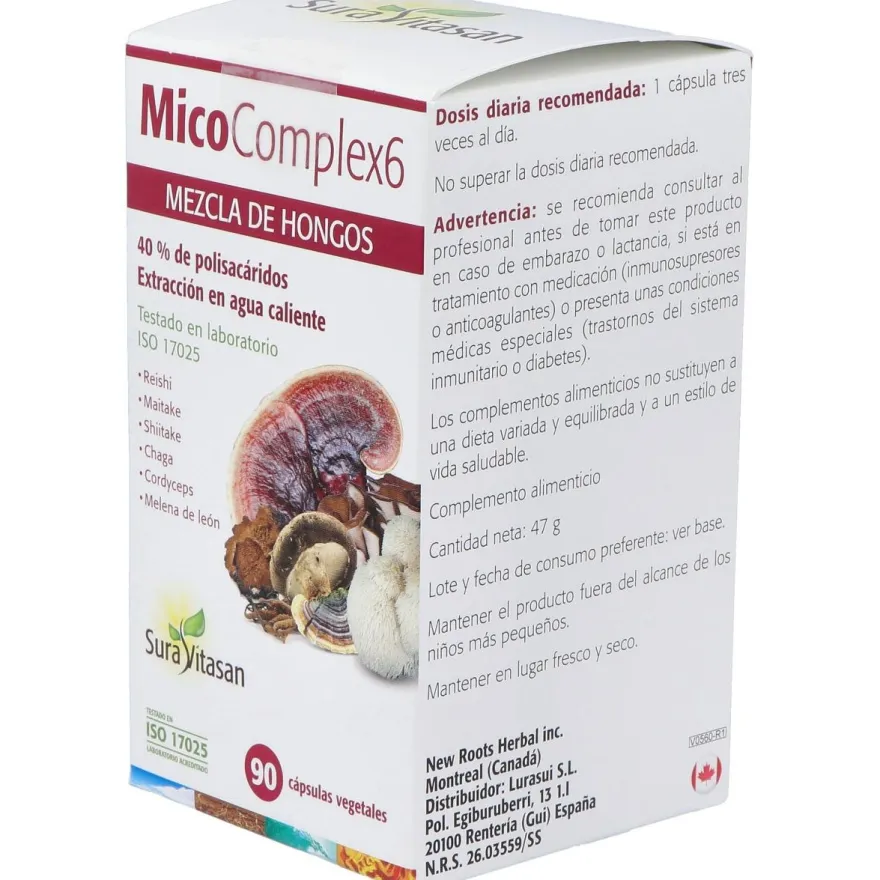 Sura Vitasan Mico Complex 6 90 Cápsulas