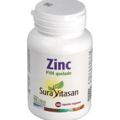 Sura Vitasan Zinc Pvh Quelado 100 Cápsulas