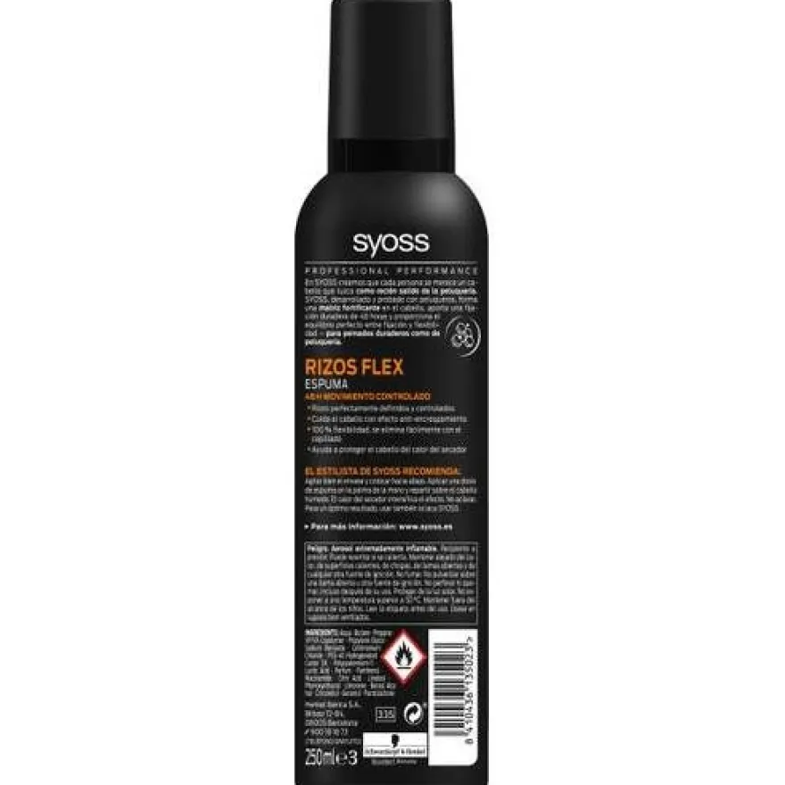 Syoss Rizos Flex Mousse Rizos Definidos 250Ml