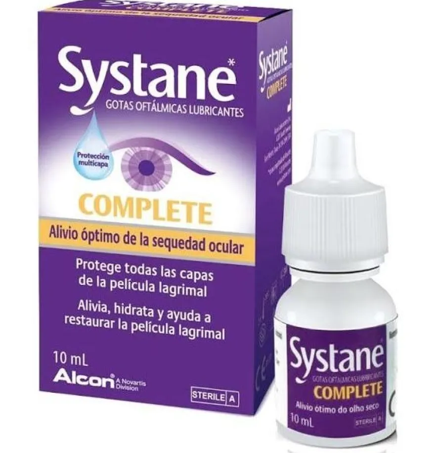 Systane Complete, Gotas Oftalmicas Lubricantes, 10 Ml. - Alcon