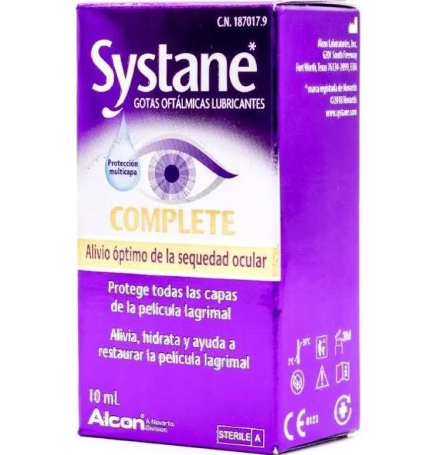 Systane Complete, Gotas Oftalmicas Lubricantes, 10 Ml. - Alcon