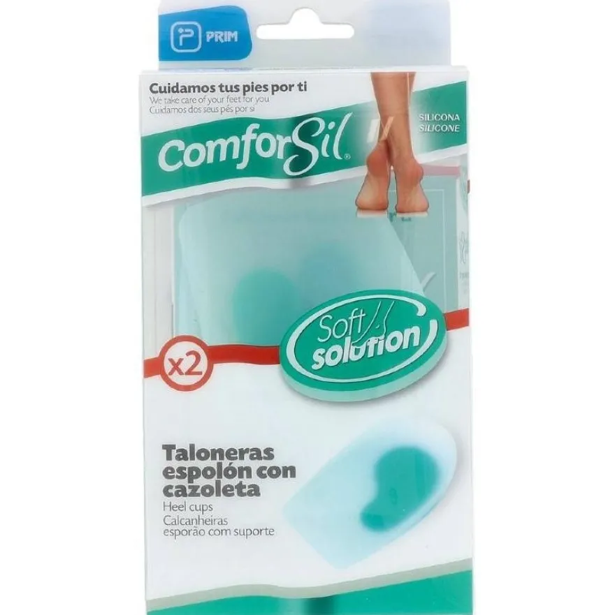 Taloneras con Cazoleta para Espolón Calcáneo Talla S, 2 Uds - Comforsil