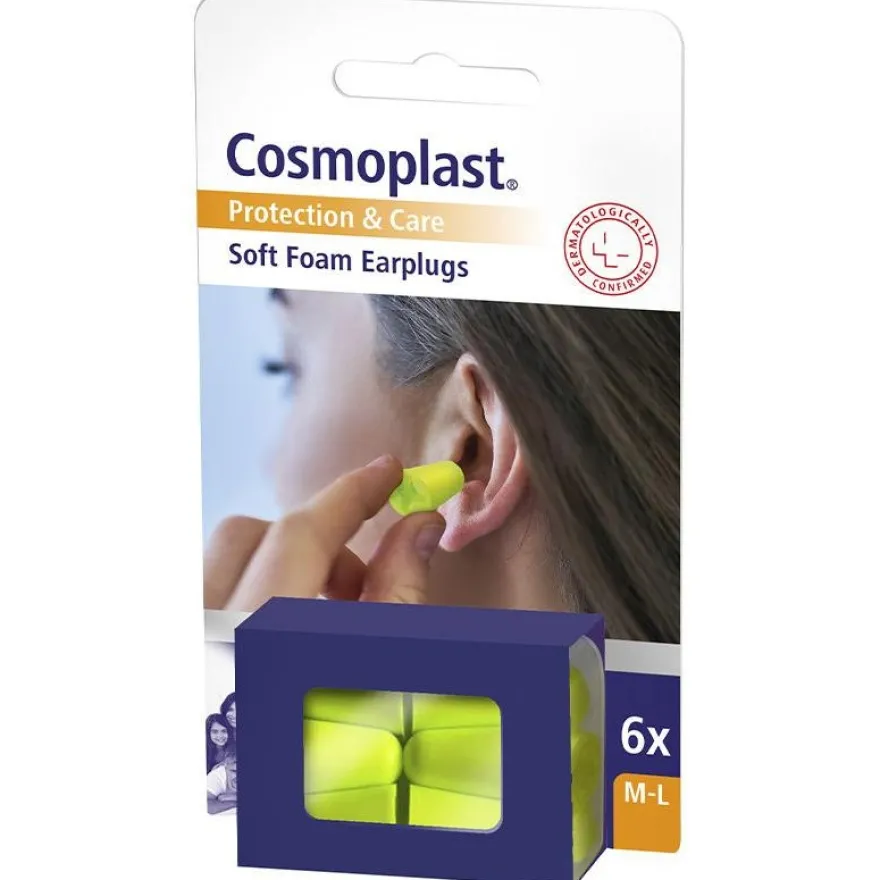 Tapones Oídos Espuma 6uds - Cosmoplast