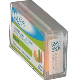 Tapones Oidos Espuma Fluo - Quies (6 Unidades) - Laboratorio Deiters