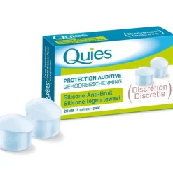 Tapones Oidos Silicona Antiruido - Quies (6 Unidades)