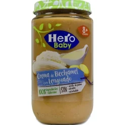 Tarrito de Crema de Bechamel con Lenguado, 12 Uds - Hero Baby