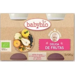 Tarrito Ecológico Delicia de Frutas 2x130g - Babybio
