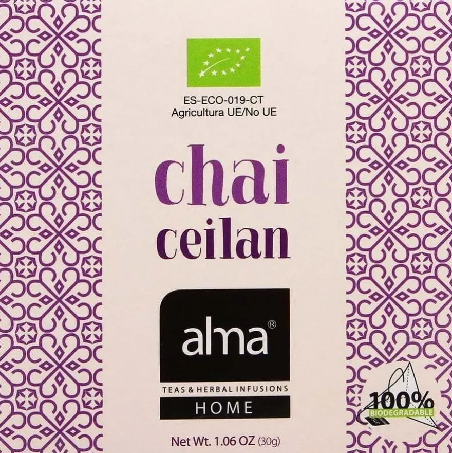 Te Ceilan Chai Infusion 15Piramides. Eco Vegan