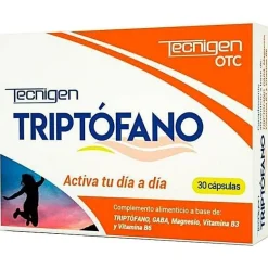 Tecnigen Triptófano Suplemento Alimenticio 30 Cápsulas.