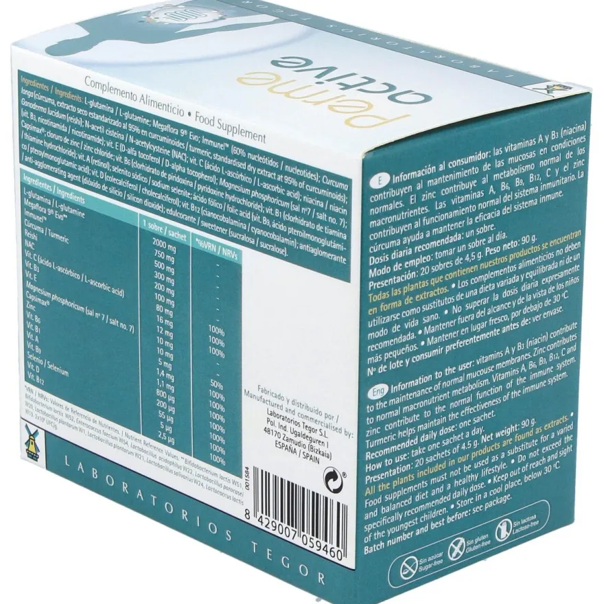 Tegor Perme Active 20Uds