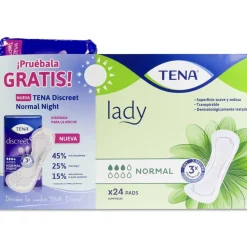 Tena Pack Lady Compresas Normal Day 24Uds + Normal Night 10Uds