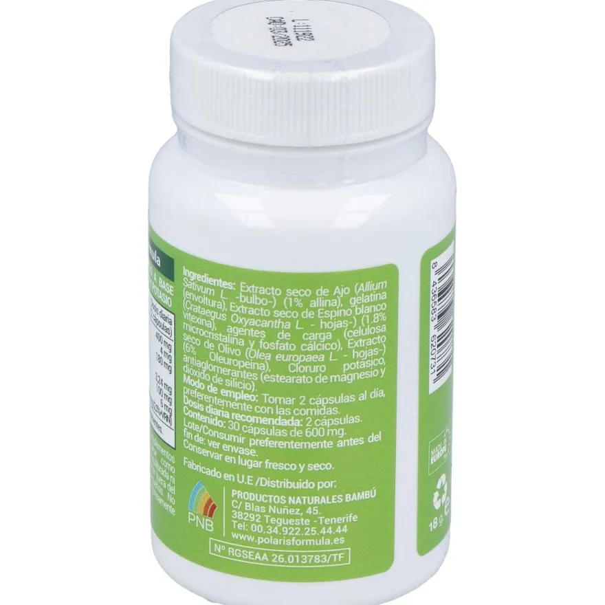 Tensiplus (Ajo+Espino Blanco) 500Mg. 30Cap