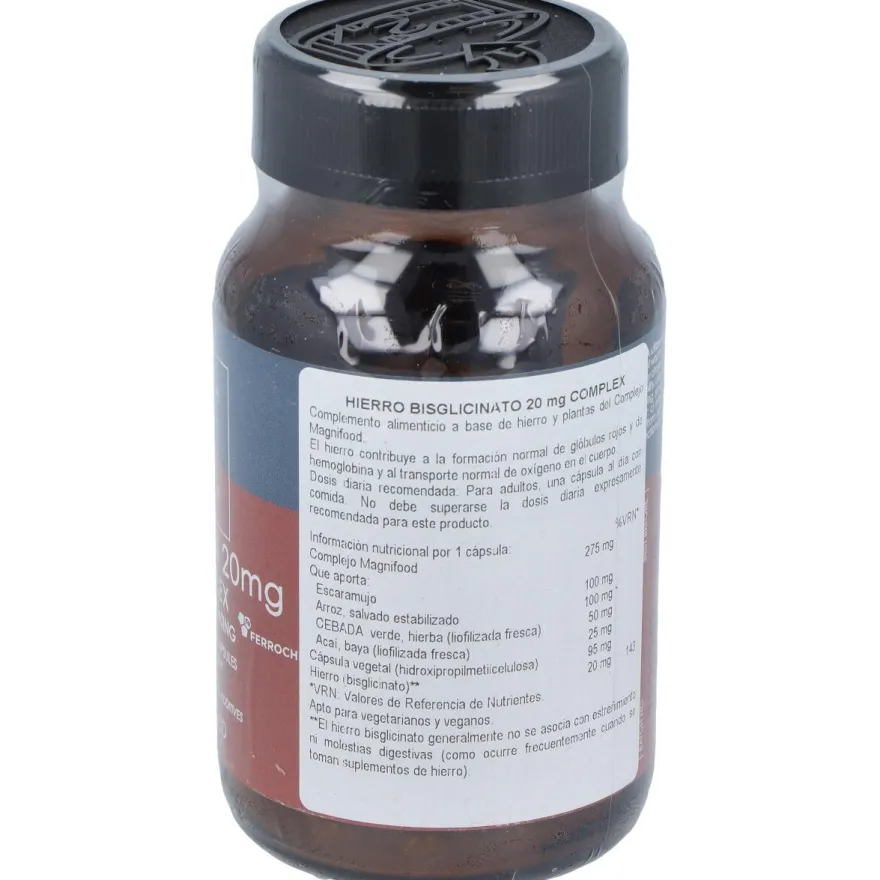 Terra Nova Hierro Bisciglinato 20Mg 100Caps
