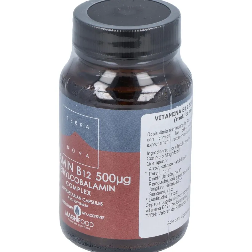 Terranova Vitamina B12 500 Ui Complex (Metilcobalamina) 50 Cápsulas