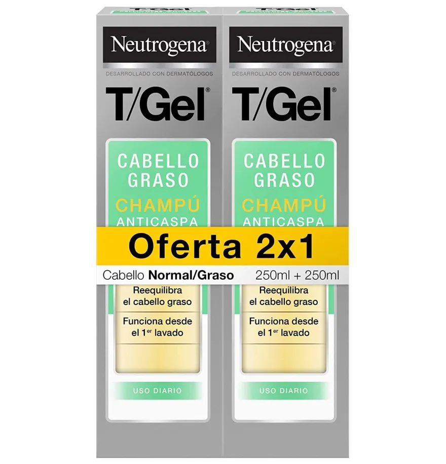 T-Gel Champu C Normal Y Graso - Neutrogena (1 Envase 250 Ml)