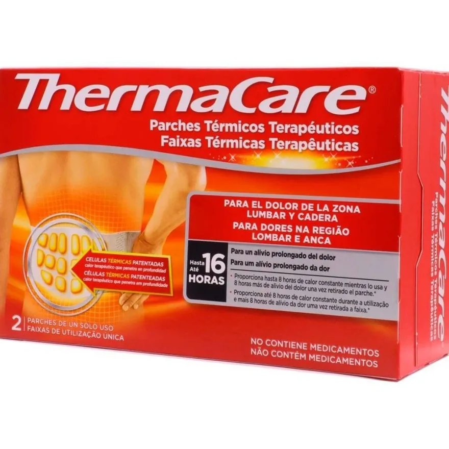 Thermacare Zona Lumbar y Cadera Parches Termicos 2uds - Welnia