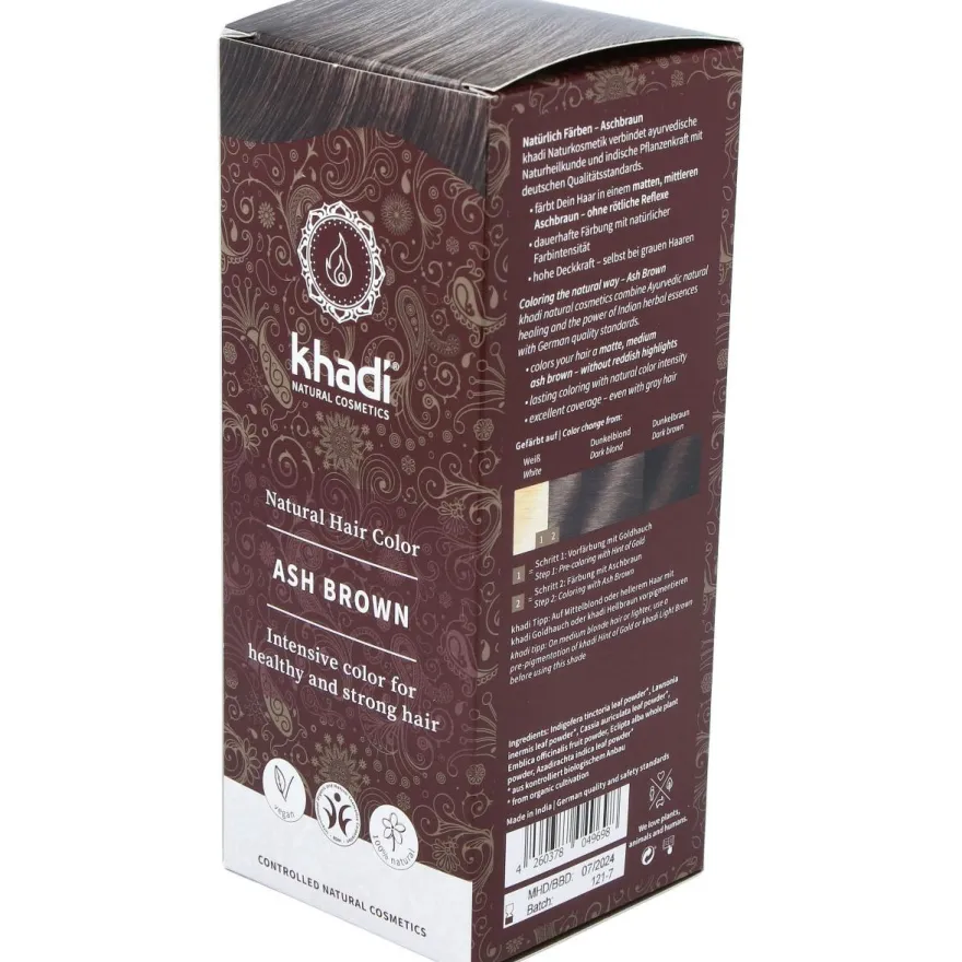 Tinte Castaño Ceniza 100% Vege 100g - Khadi