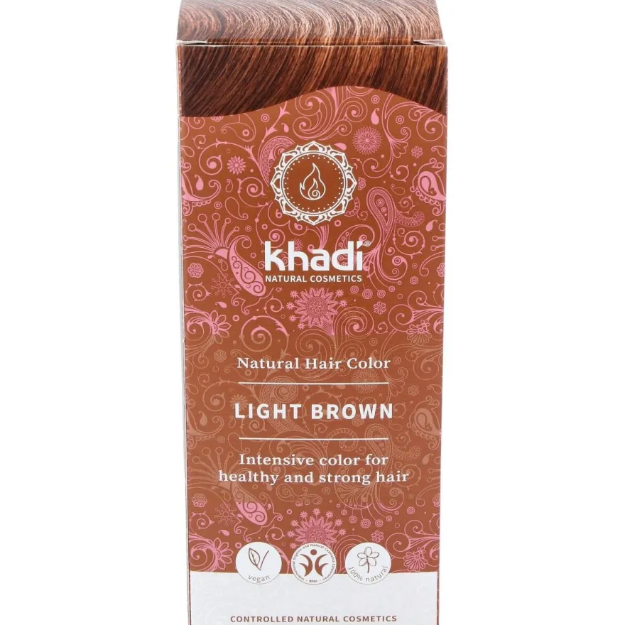 Tinte Castaño Claro 100% Veget 100g - Khadi
