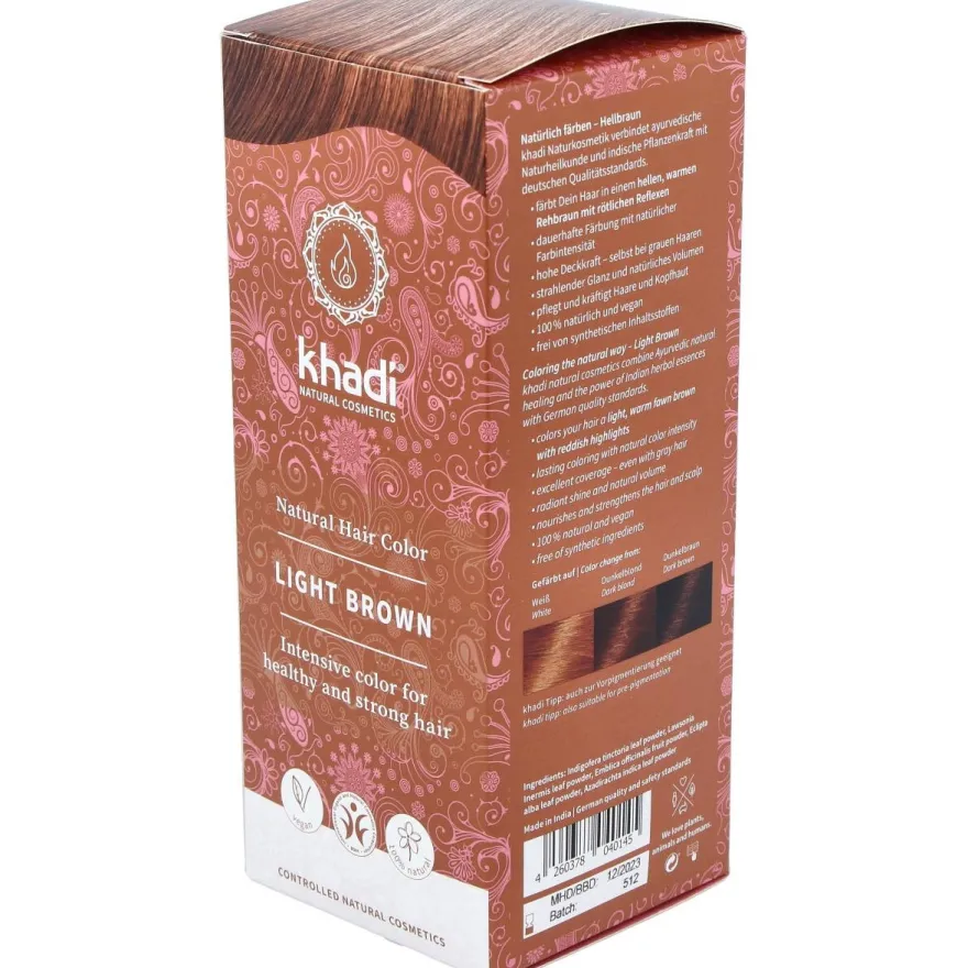 Tinte Castaño Claro 100% Veget 100g - Khadi