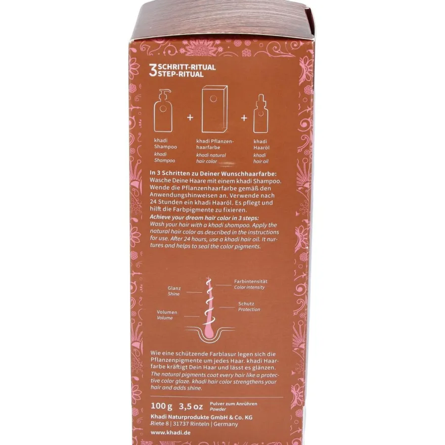 Tinte Castaño Claro 100% Veget 100g - Khadi