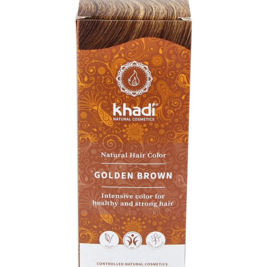 Tinte Castaño Dorado 100% Vegetal 100g - Khadi