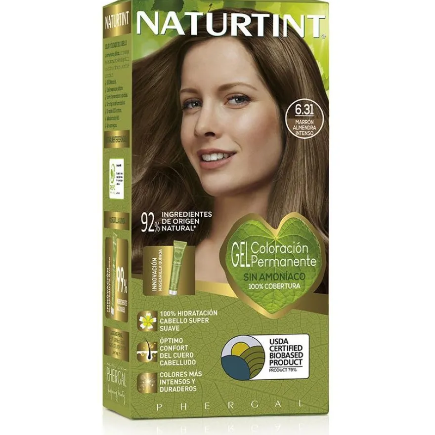 Tinte de Cabello 6.31 Marron Almendra Intenso 1ud - Naturtint