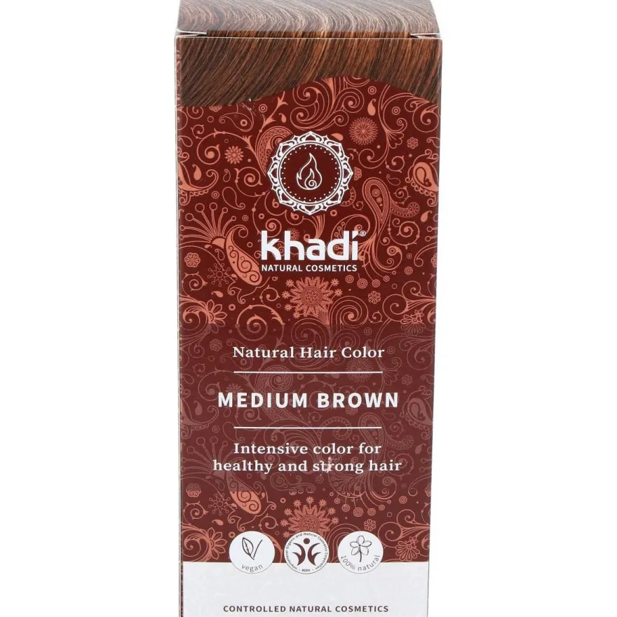 Tinte Herbal Color Castaño Medio 500gr - Khadi