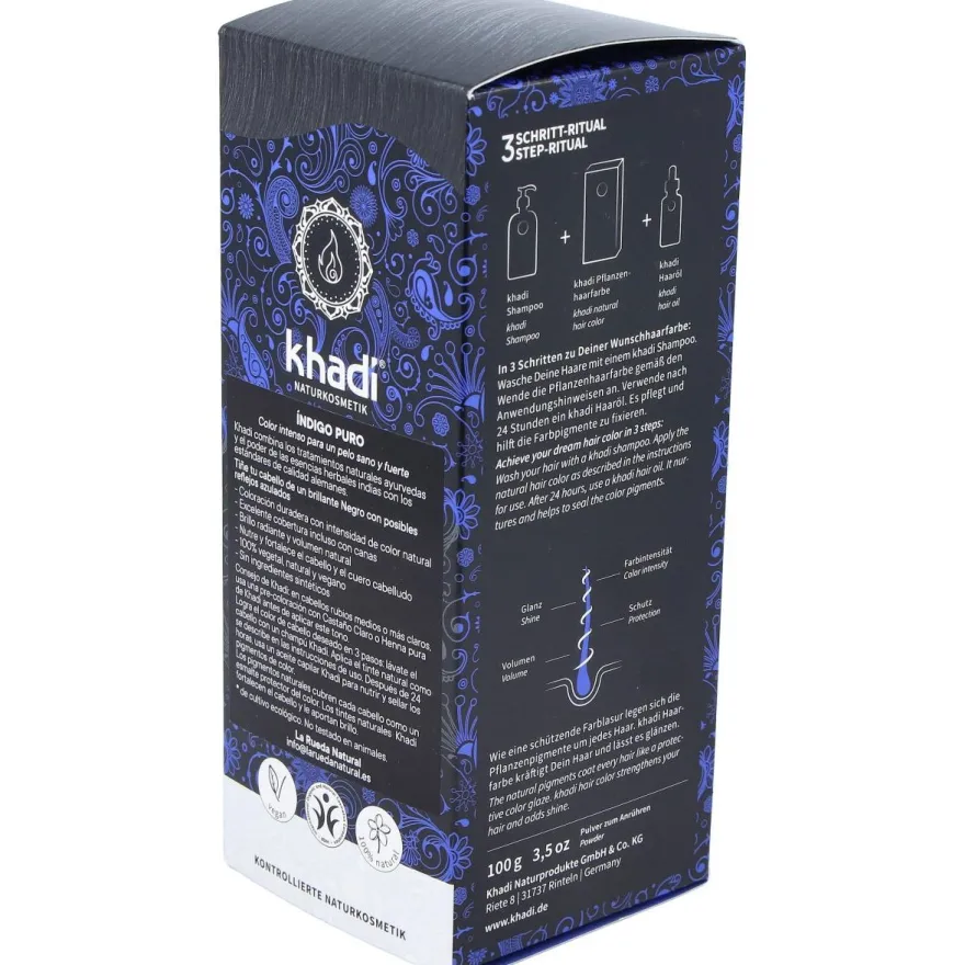 Tinte Indigo Natural Polvo 100g - Khadi