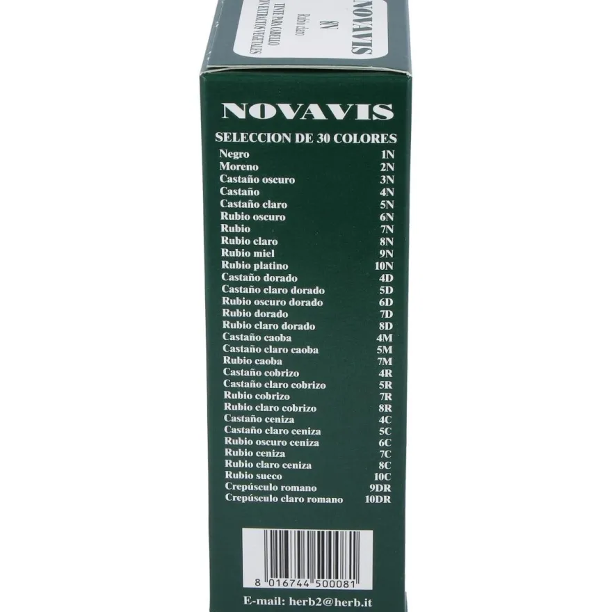 Tinte Novavis 8N Rubio Claro 120Ml.