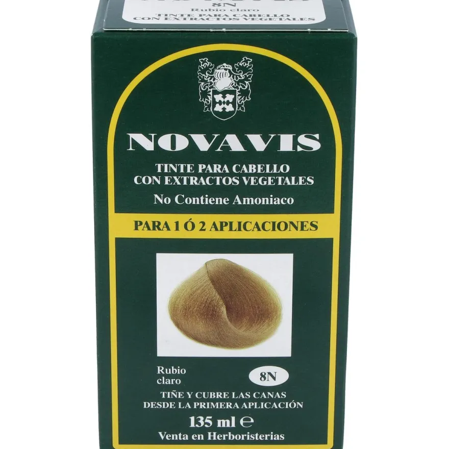 Tinte Novavis 8N Rubio Claro 120Ml.