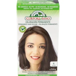 Tinte Permanente Nº 4 Castaño140ml - Corpore Sano
