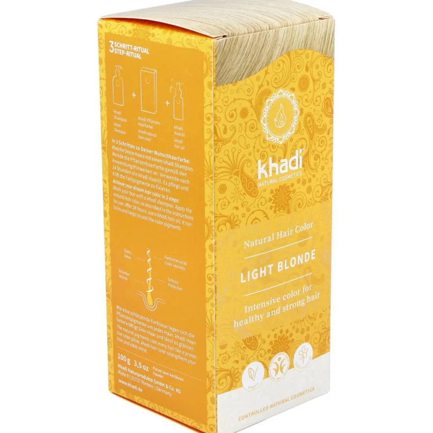 Tinte Rubio Claro 100% Vegetal 100g - Khadi