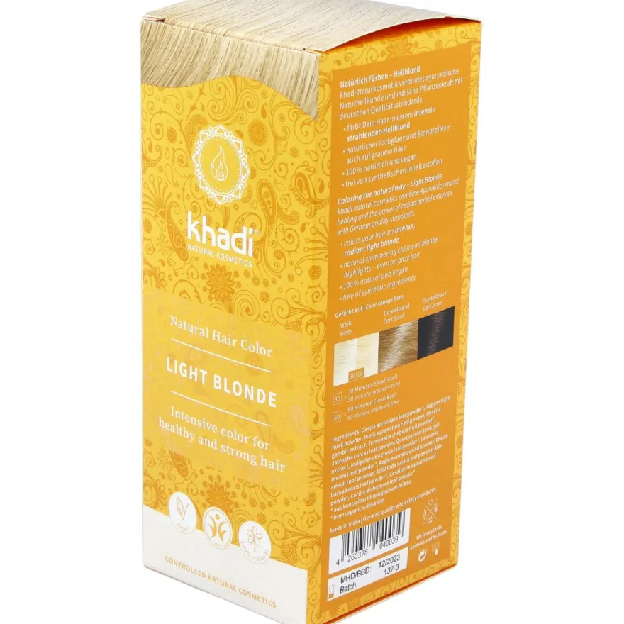 Tinte Rubio Claro 100% Vegetal 100g - Khadi